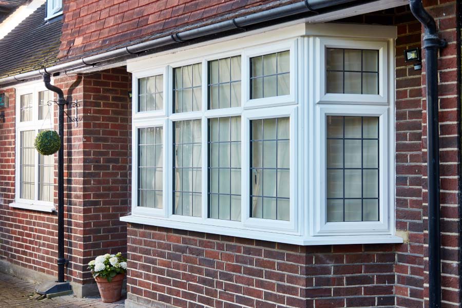 White uPVC Casement Triple Glazing Window Exterior