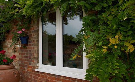 uPVC casement window in White Knight