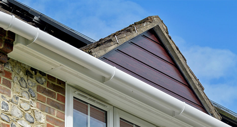 White uPVC roofline