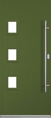 Bilbao Fern Green composite front door