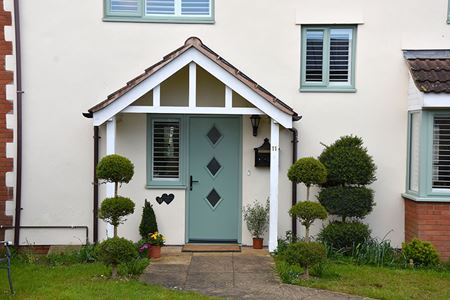Sage green lisbon classic composite door