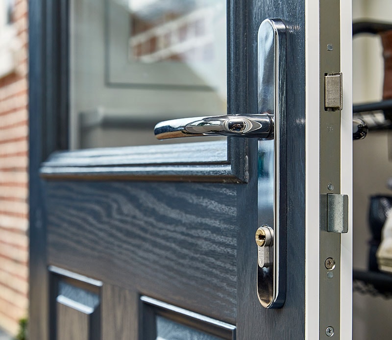 Dual Anthracite Grey Classic Oxford composite door