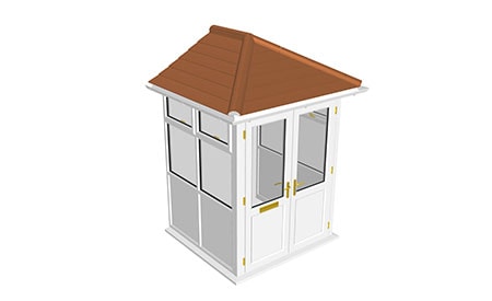 Porch Roof - Double Hipped to Ridge