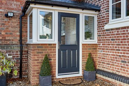 Anthracite Grey Composite Front Door Porch