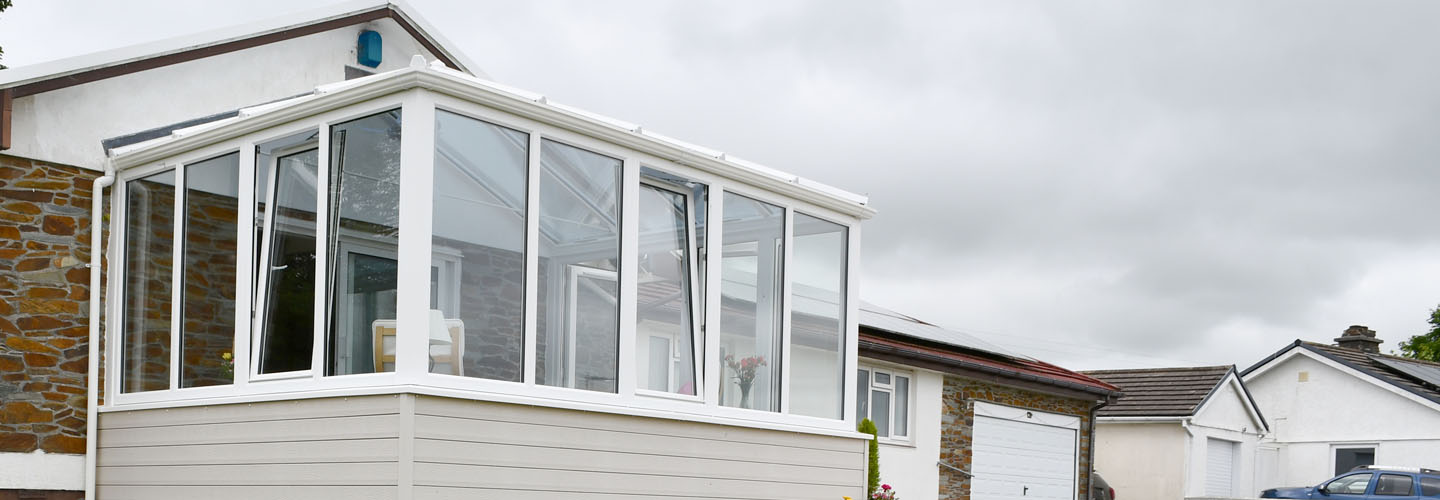 White uPVC Elizabethan conservatory secondary banner