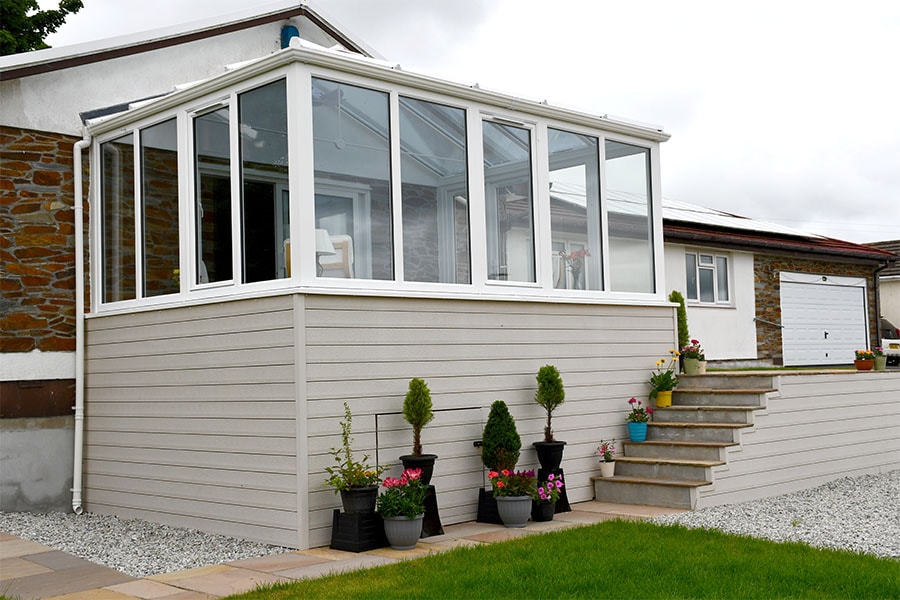 White uPVC Elizabethan conservatory