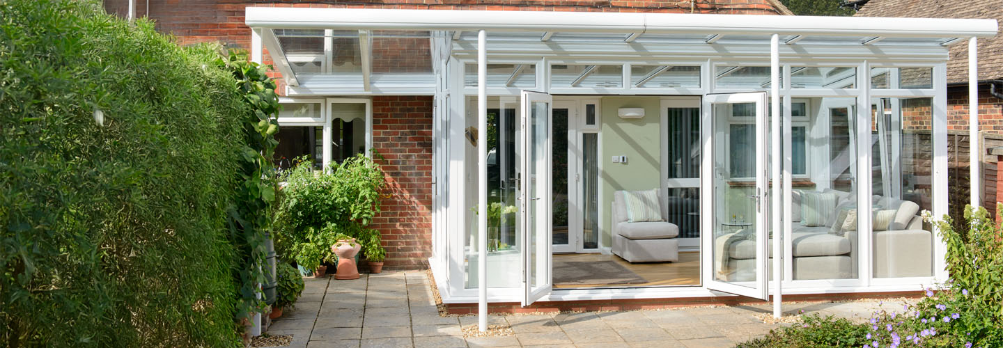 White uPVC veranda banner