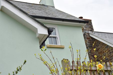 All in one guttering and bargeboards