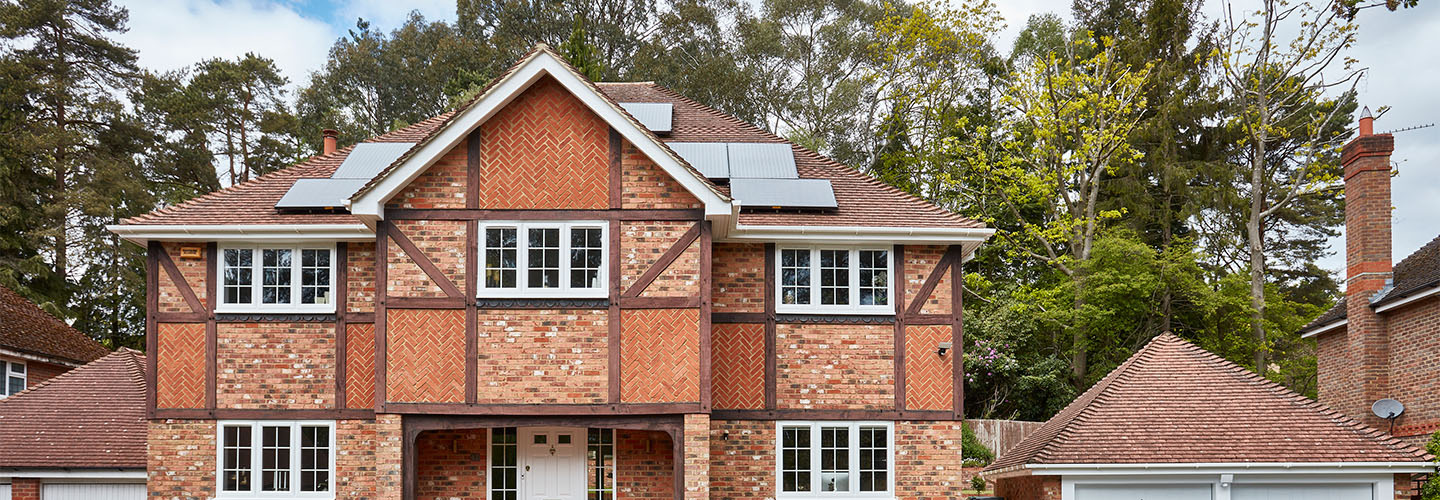 White uPVC bargeboard whole house secondary banner