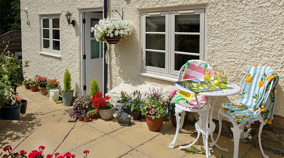 Dual cream uPVC flush casement windows banner